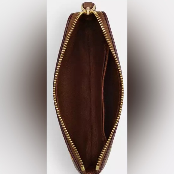 COACH Corner Zip Wristlet In Signature Canvas w/Floral Print - Picture 2 of 6